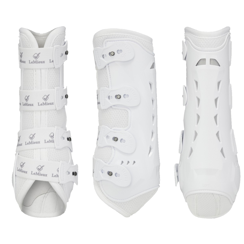 LeMieux Ultra Mesh Snug Boot - Fronts - White-1